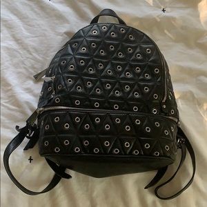 MICHAEL KORS STUDDED LEATHER BACKPACK